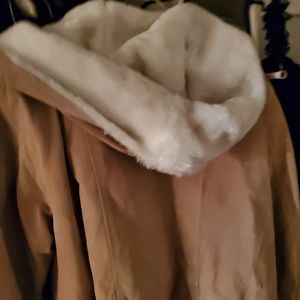 Beige Suede Coat